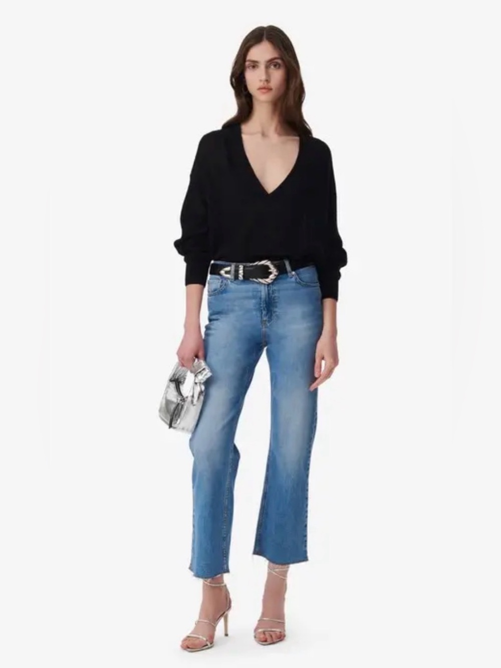 IRO • Bruni cropped high rise jeans - size 25